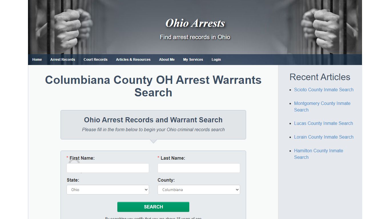 Columbiana County OH Arrest Warrants Search - Ohio Arrests